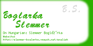 boglarka slemmer business card
